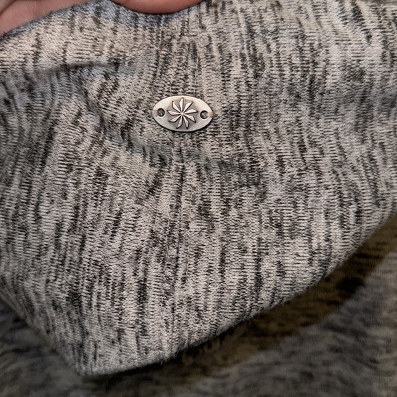 Athleta Batwing & Robin Hooded Pullover Grey Marbled Size Small - Picture 7 of 7